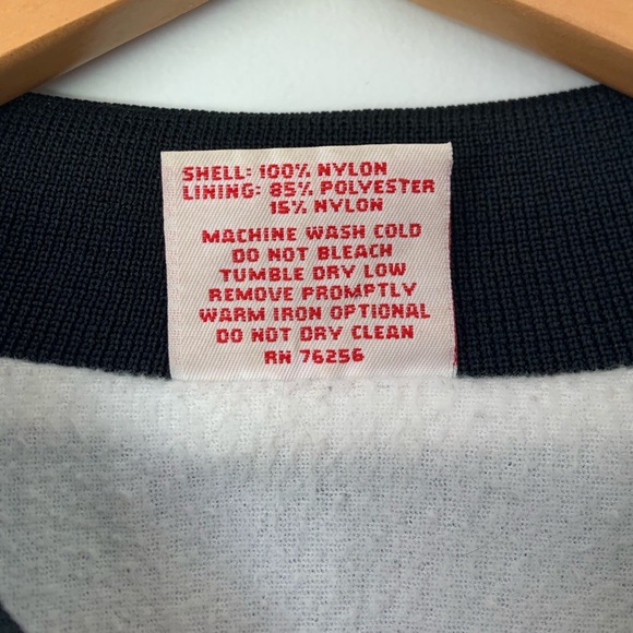 Vintage Cardinal Bomber Jacket Mens Unisex XL Black - Picture 3 of 8